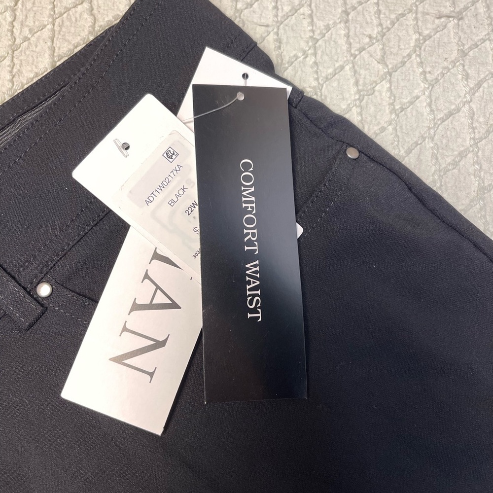 2 pairs For $30-89th & Madison Black Comfort Waist Pants-NWT - Picture 2 of 9